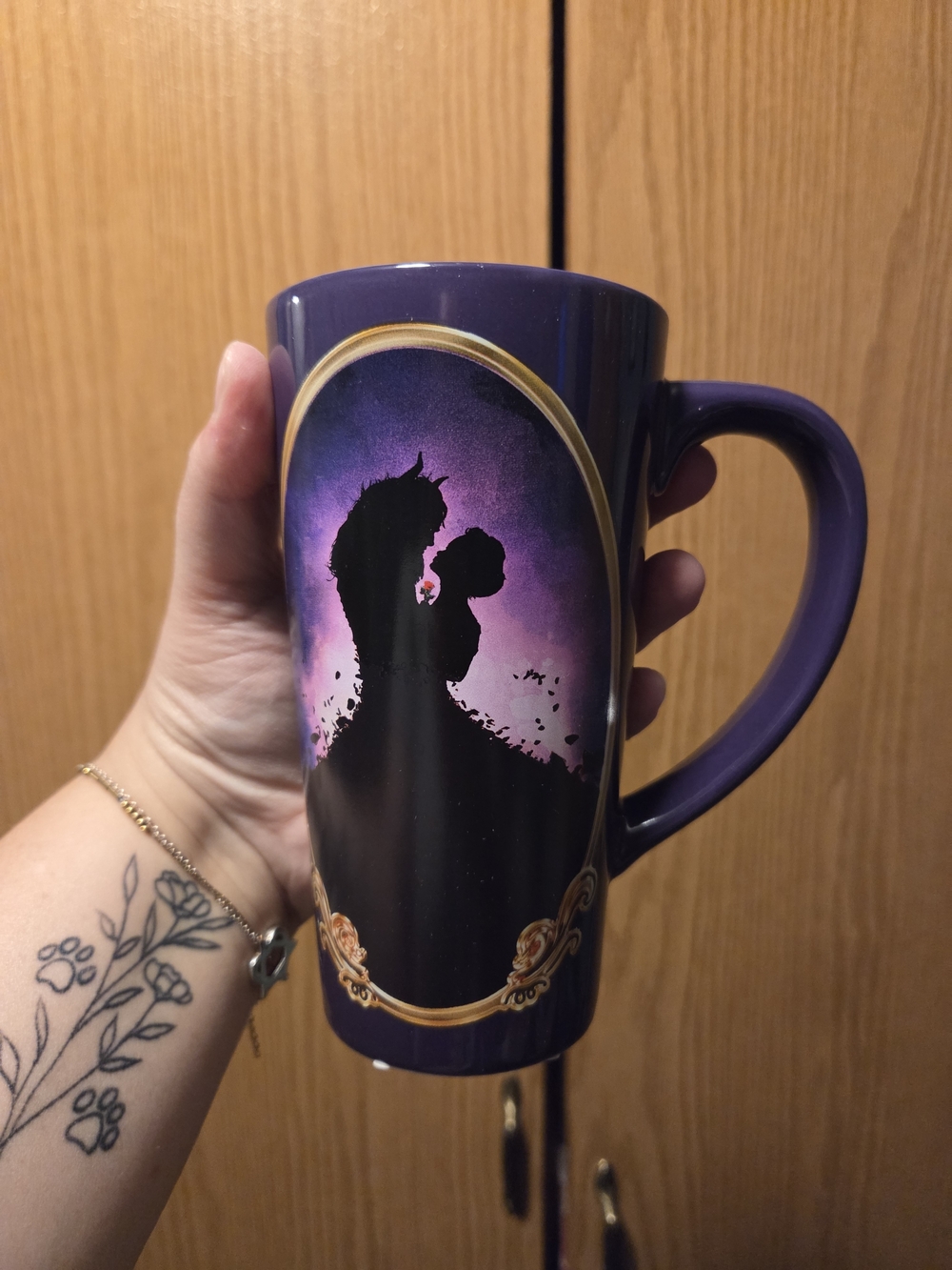 Beauty And The Beast The Musical Silhouette Romance Ceramic Mug
